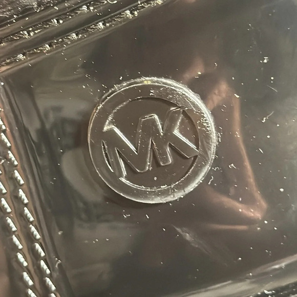 MK Michael Kors Designer Women Blakely Logo Embossed Ankle Rain Boot Shoes Blk 7 - Picture 15 of 15